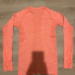 Pink/Coral Long Sleeve Lululemon Top